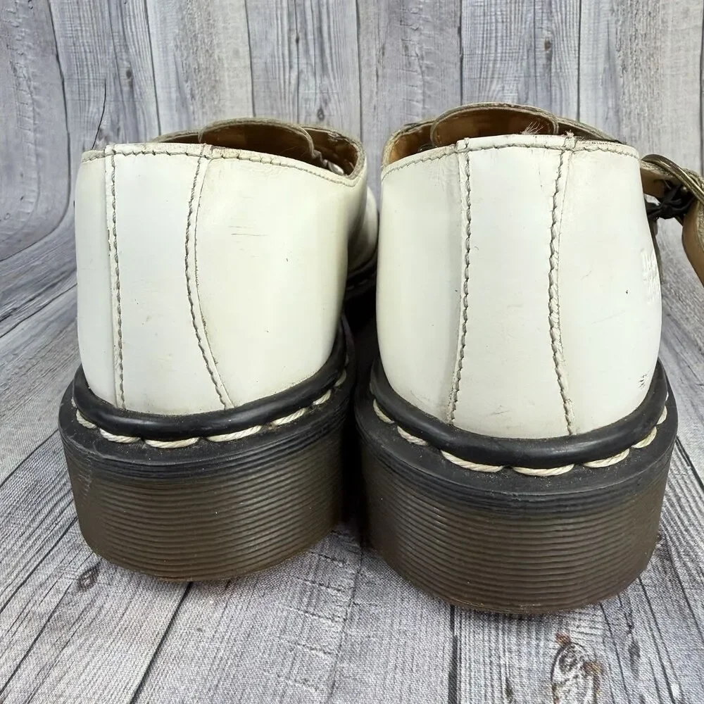 Dr Martens 8065 Mary Jane Leather Shoes Women’s US 5 White
